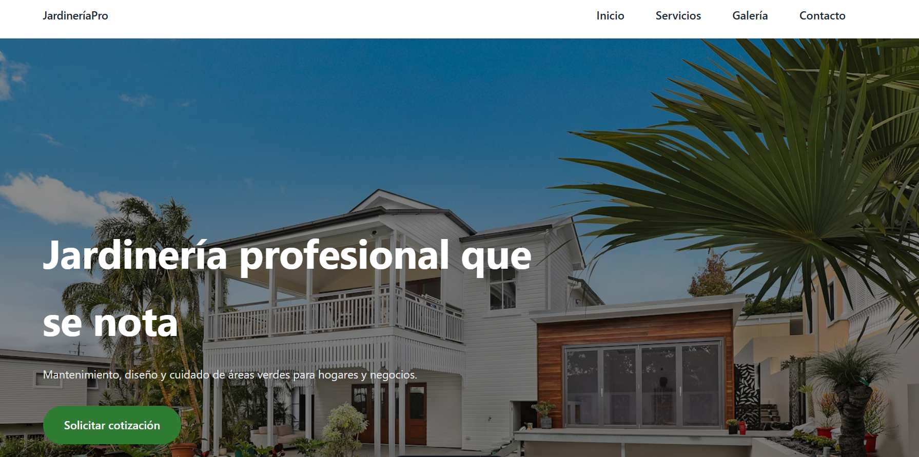 Template Premium para Jardinería